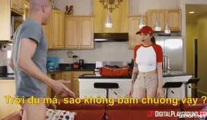 頑皮的送貨女孩越南語